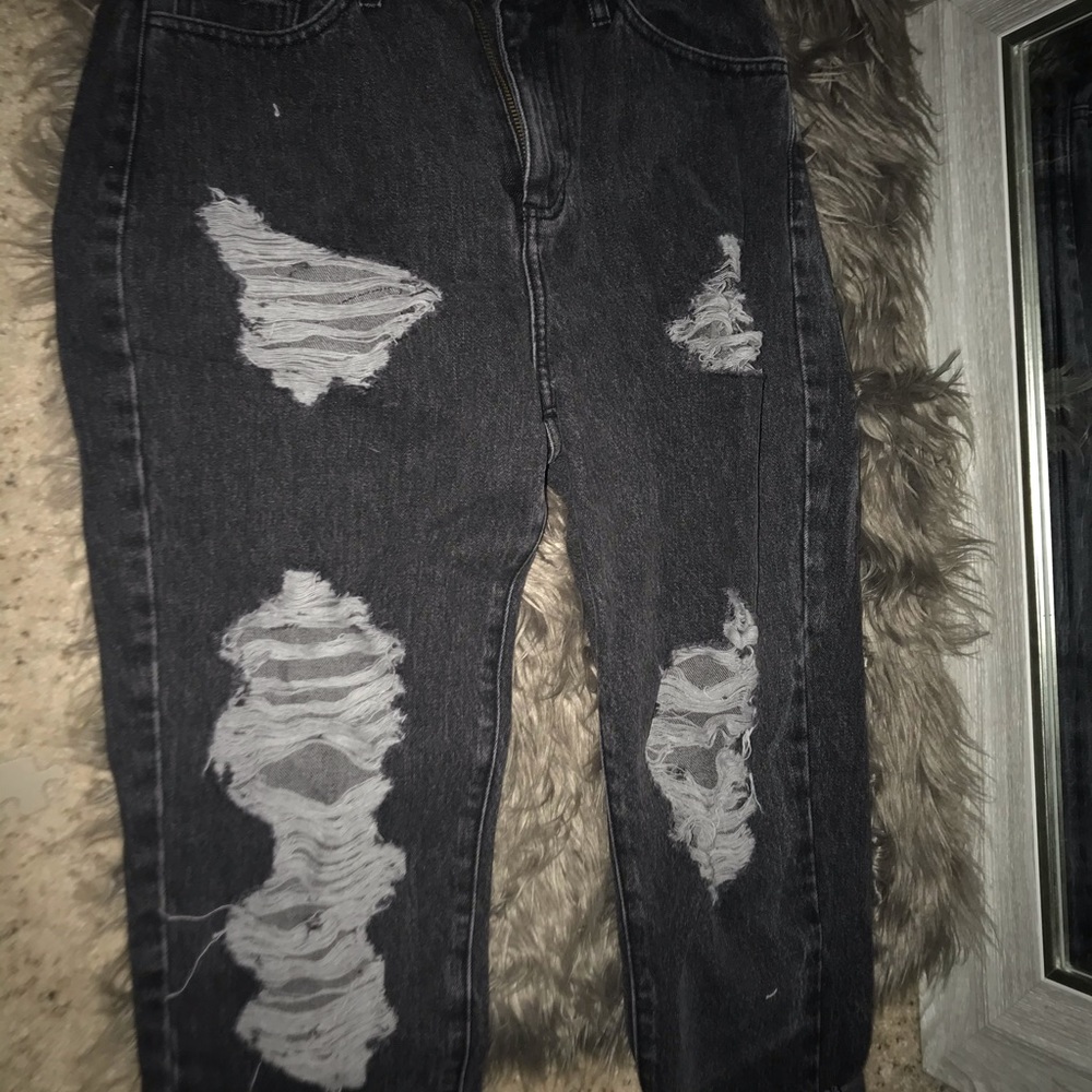 Fashion Nova distressed jeans